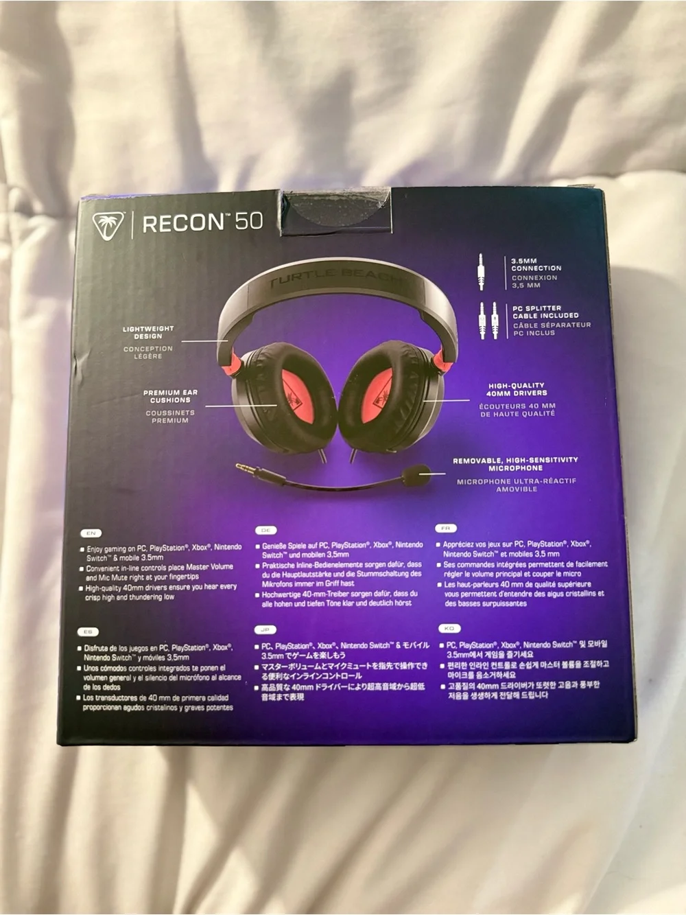 Turtle Beach - Recon 50 Wired Gaming Headset for PC and Mac | Black/Red | OS